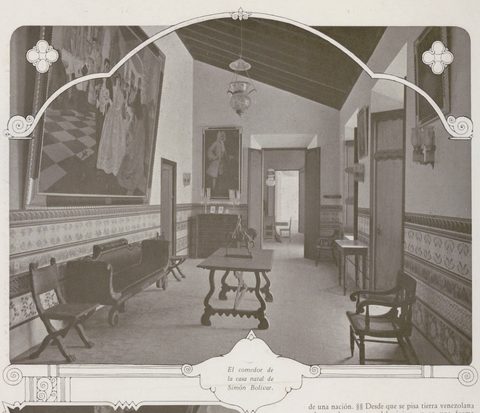 Comedor de la Casa Natal de Simón Bolívar, 1930.png