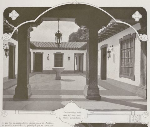 Patio de la Casa Natal de Bolívar, 1930.png